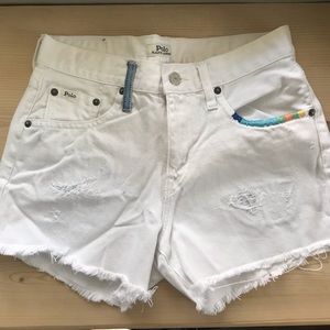 White Polo shorts